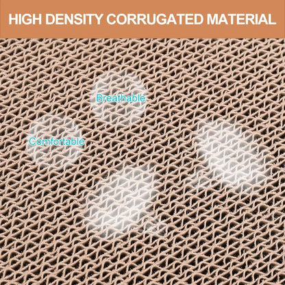 HALOVIE Large Size Cat Scratcher Bed, 20 Inch Cat Scratch Pad Cardboard Sofa Kitten Scratching Board Lounge Couch for Indoor Cats