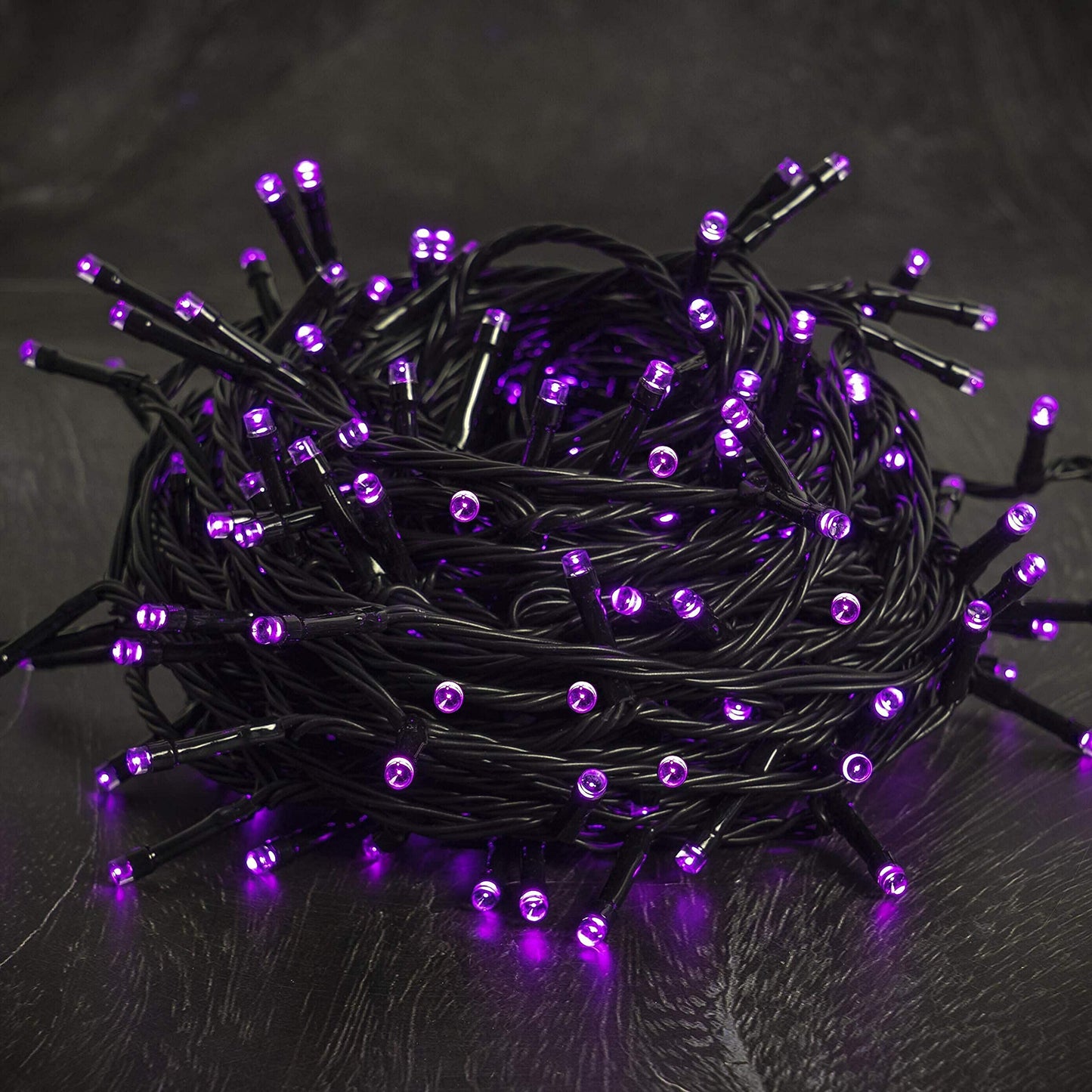 300 LED Halloween Lights, 98.5FT Halloween String Lights with 8 Lighting Modes, Waterproof & Connectable Mini Light, Plug in for Indoor Outdoor Holiday Christmas Party Bedroom Decorations (Purple)
