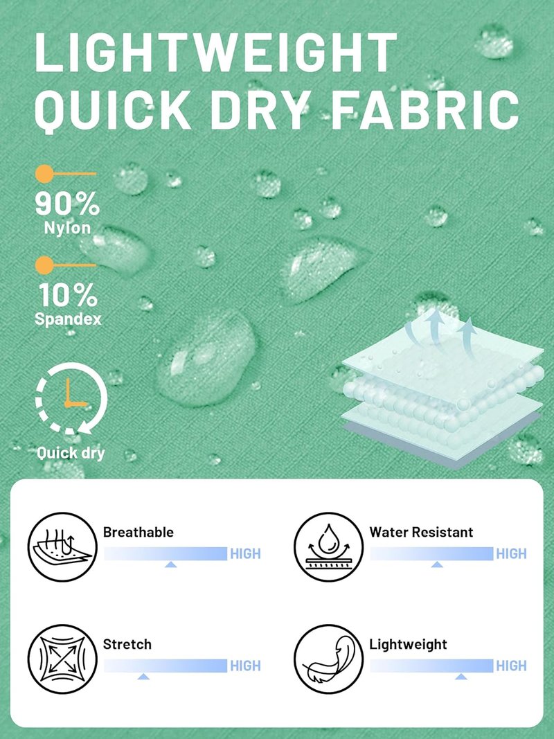 Men's Quick-Dry Cargo Shorts - Water Resistant Outdoor Hiking & Golf Shorts | Casual Summer Wear