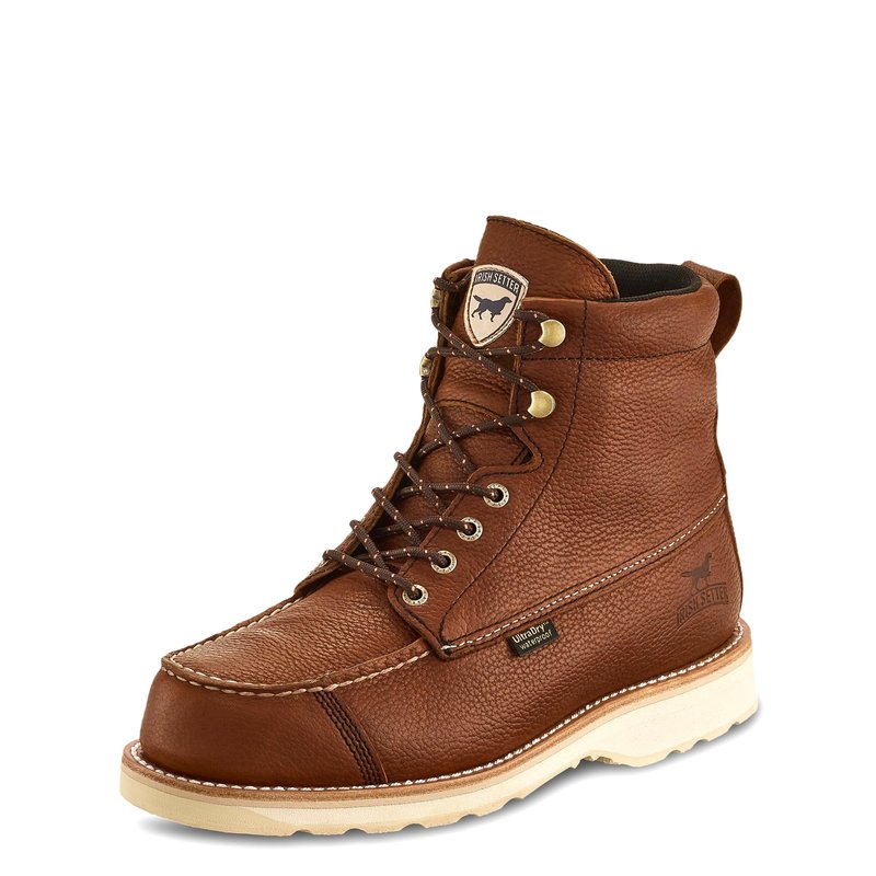 Irish Setter, Wingshooter, Men’s, 7", Waterproof, Hunting Boot, Amber/White, 8 B (Narrow)