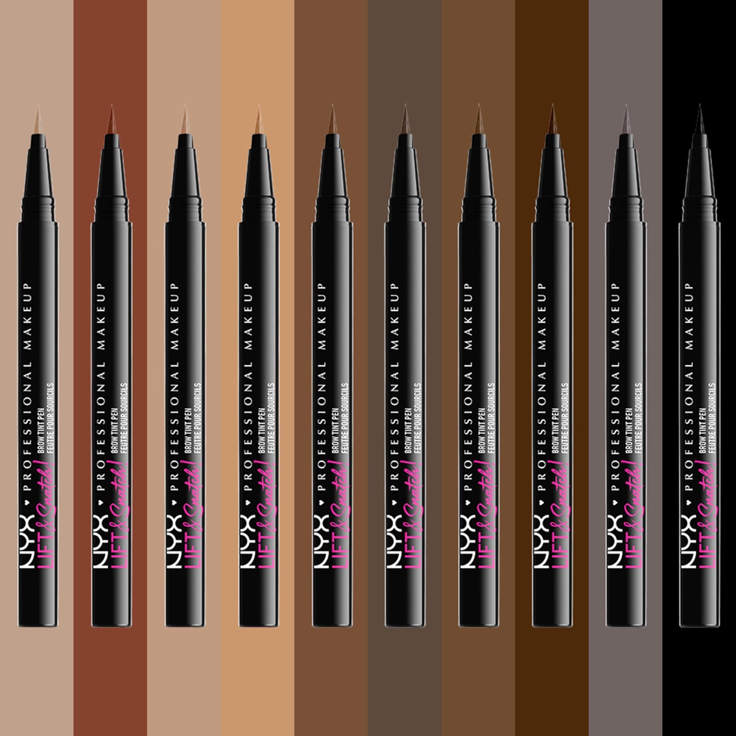 NYX Professional Makeup Lift And Snatch Brow Tint Pen, Smudge-proof, Transfer-proof, Ash Brown