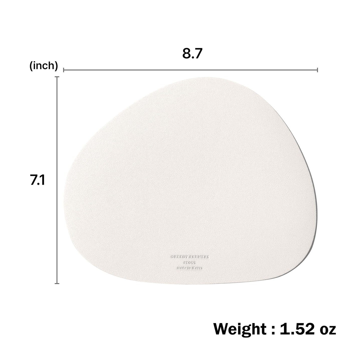 GREEDY FARMERS Mouse pad, Non-Slip Washable Waterproof Computer Mouse pad (Vanilla Cream)