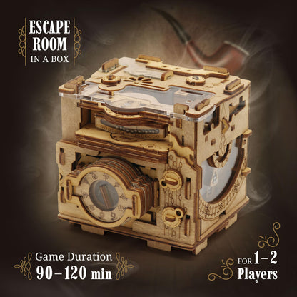iDventure Cluebox PRO - Sherlock's Photocamera - Escape Room game - Puzzle box - 3D wooden puzzle - sequential puzzle - 3D puzzles for adults - brain teaser - birthday gift gadget for men - money box