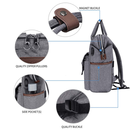 KROSER Laptop Backpack 15.6 Inch Stylish Computer Backpack with USB Charging Port Water-repellent College Daypack Travel Business Work Bag for Women/Men
