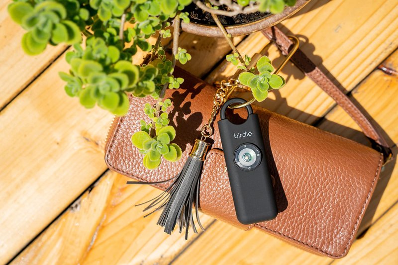 She’s Birdie–The Original Personal Safety Alarm for Women by Women–Loud Siren, Strobe Light and Key Chain in a Variety of Colors (Charcoal)