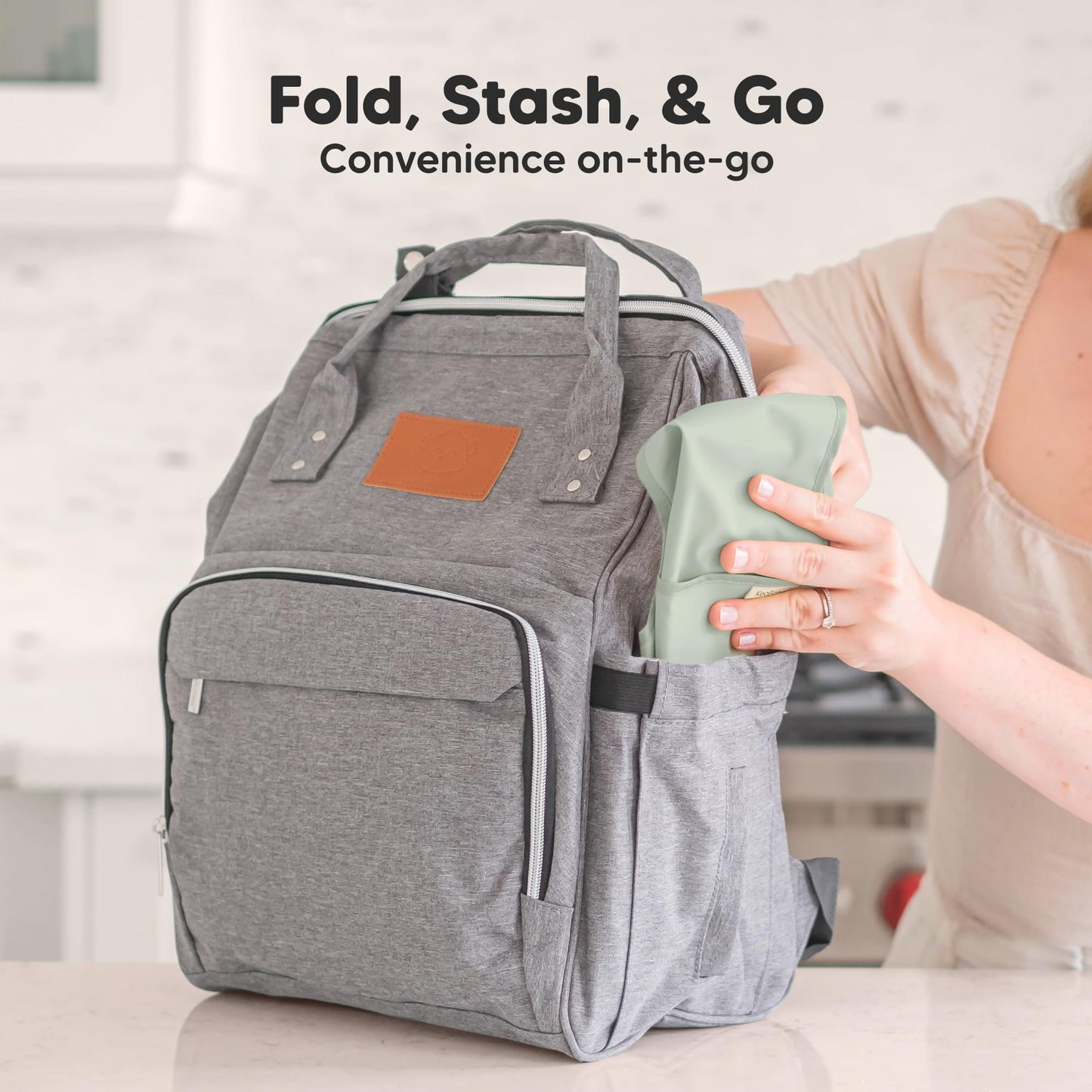 3-Pack Waterproof Baby Bibs for Eating - Lightweight Toddler Feeding Bibs with Large Food Catcher, Mess Proof, Food-Grade Baby Eating Essentials, Easy to Put On & Clean (Ocean)