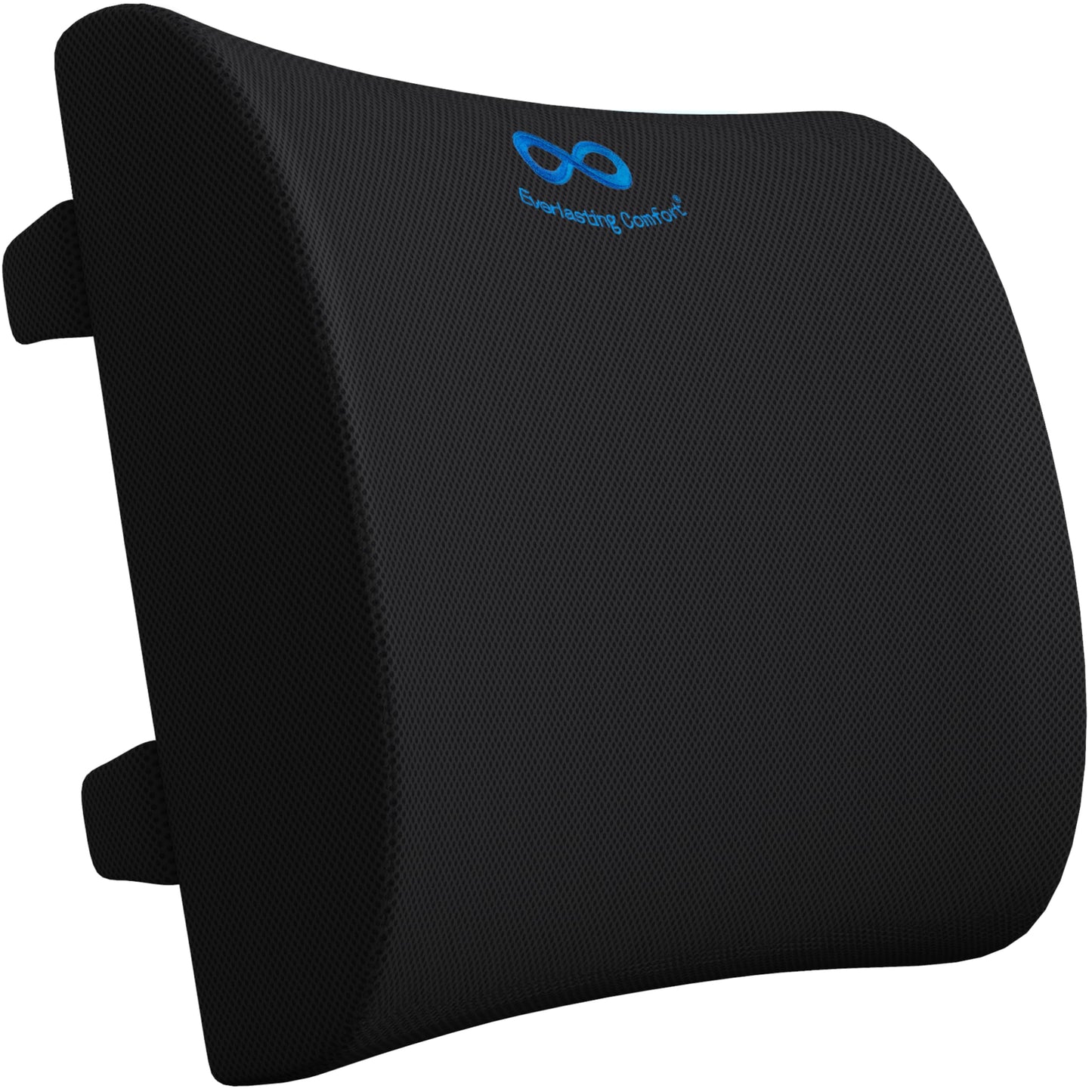 Everlasting Comfort Lumbar Support Cushion for Car Seat and Office Chair - Memory Foam Back Rest - Back Support Cushion for Chair with Adjustable Straps for Office & Car Use