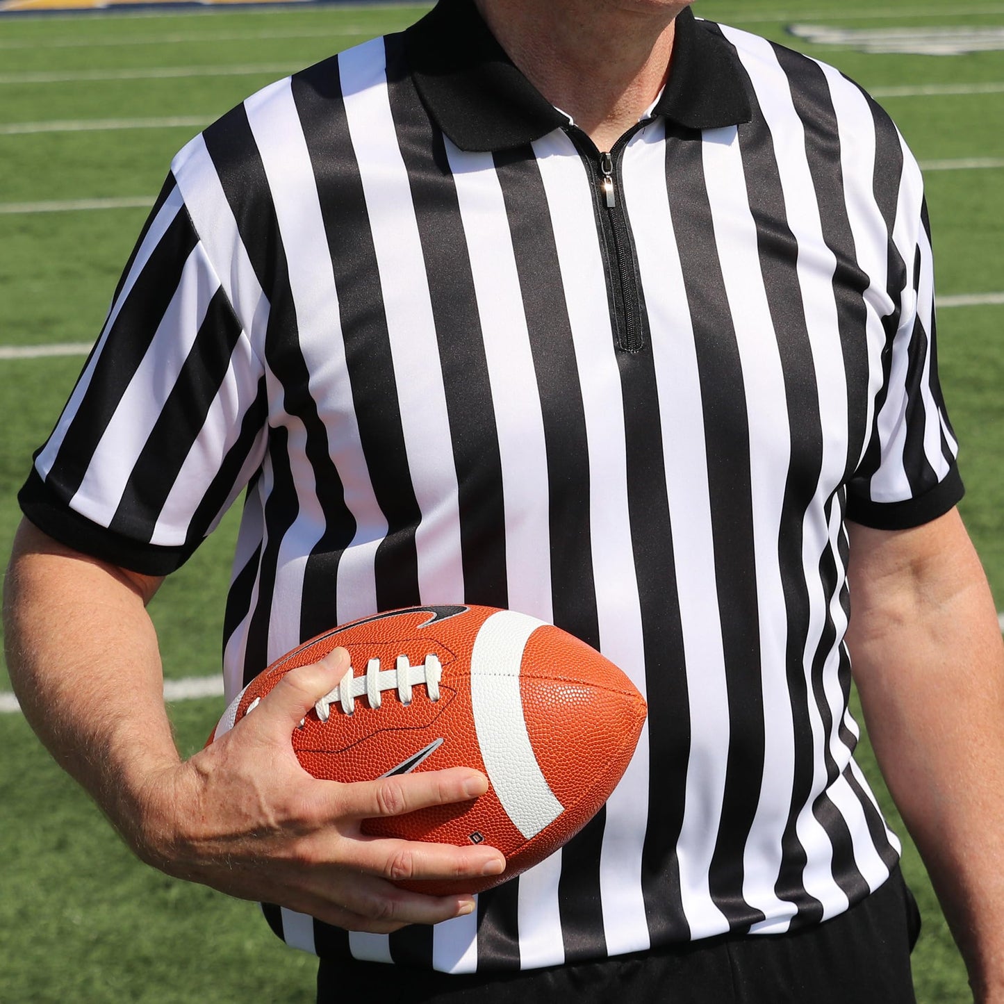 Murray Sporting Goods Men’s Referee Shirt Collared | Official Mens Ref Shirt Jersey Short Sleeve - Football Halloween Costume (X-Large)