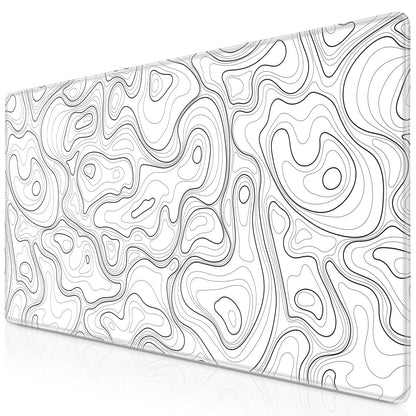 Canjoy Gaming Mouse Pad, Topographic Contour Mouse Pad 31.5x11.8inch Large Extended Computer Mouse Mat Keyboard Full Desk Mousepad for Gaming, Office, Home