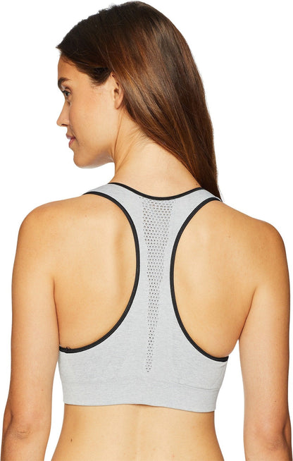 Champion Women's Infinity Shape Sports Bra, Oxford Grey Heather/Black, X-Small