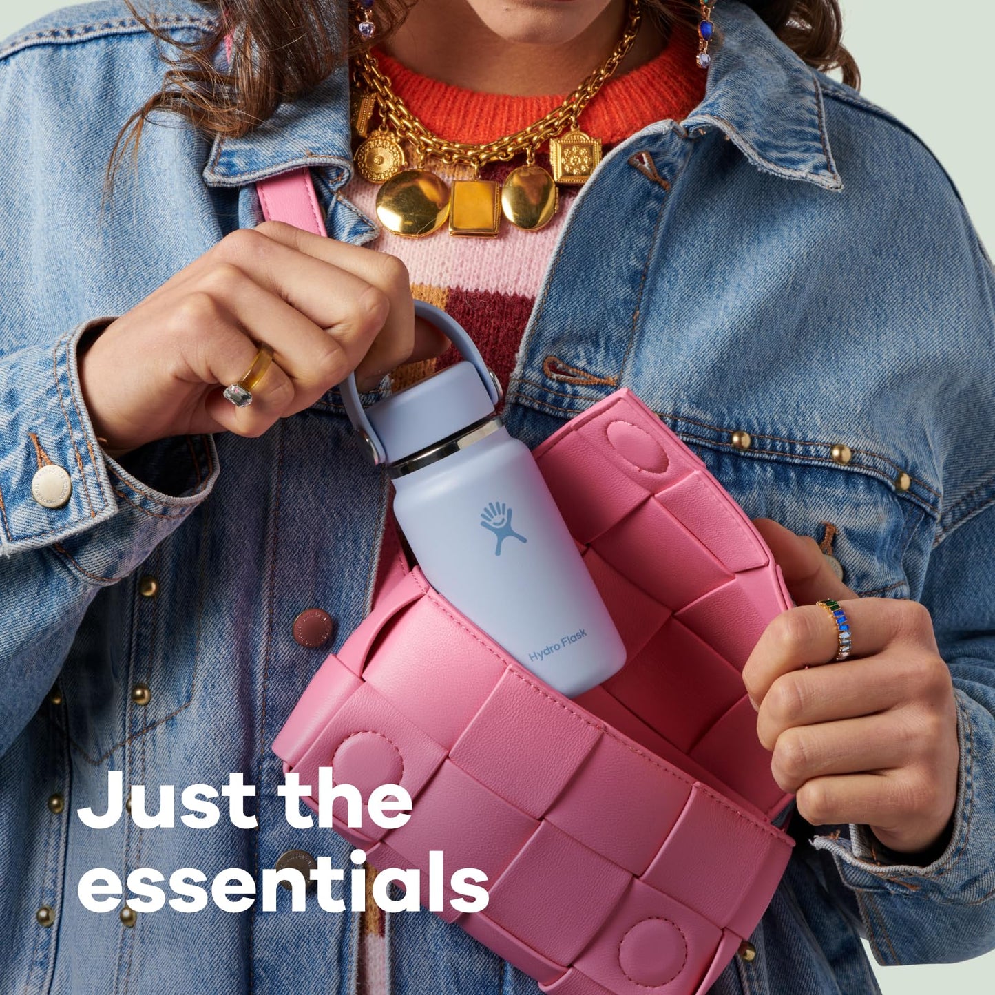 Hydro Flask Micro Bottle - Insulated Mini Leak Proof Flask for Purse or Pocket in 6.7 Oz Trillium Pink