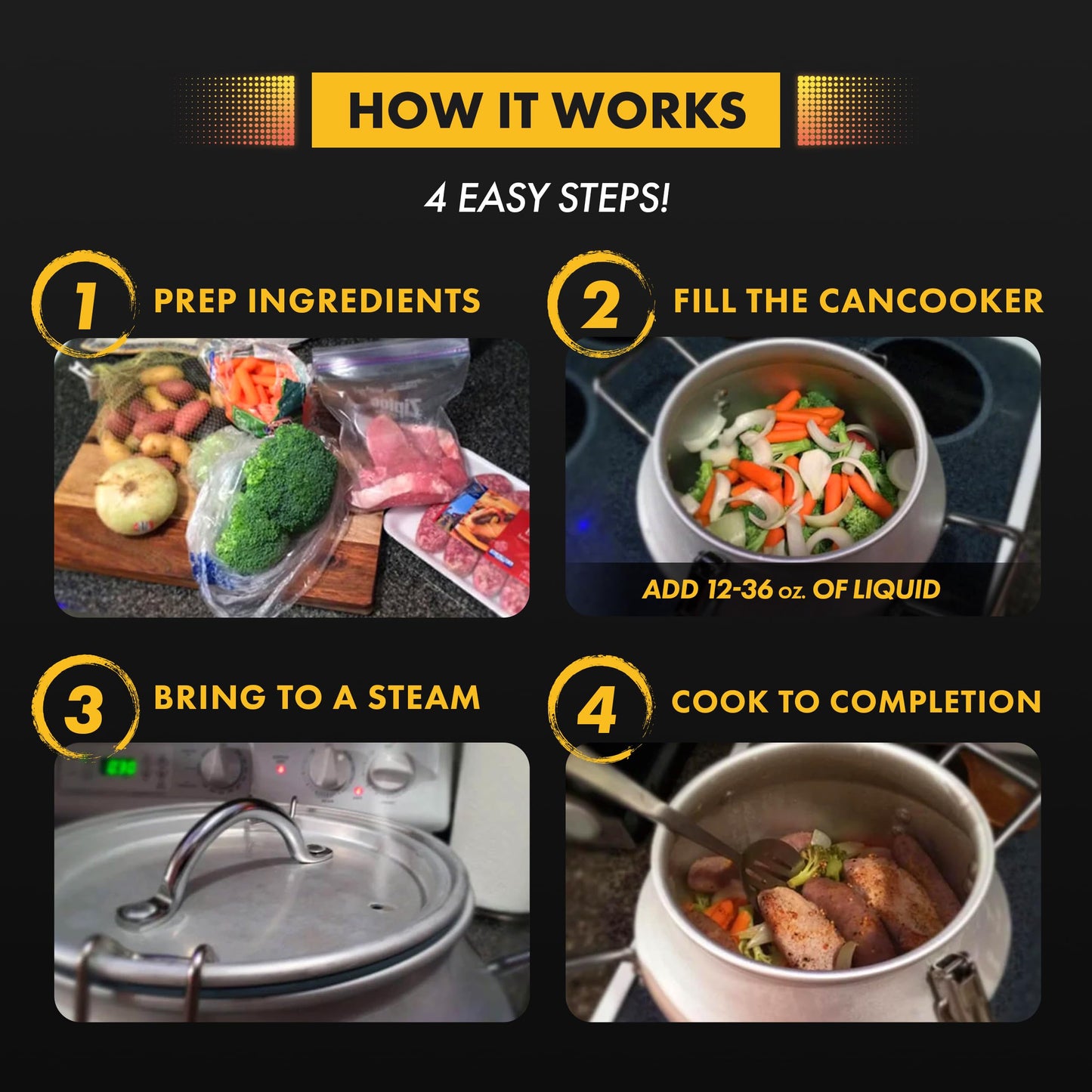 CanCooker Junior - Premium Portable Camping Cookware with Non-Stick Coating | 2 Gallon Outdoor Steam Cooker for Camping, Hunting, Fishing & Backyard BBQ - 2 Pack