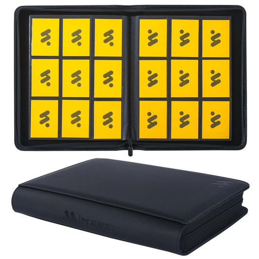 MORABTO Card Binder 9 Pocket,Trading Card Binder Holds up to 360 Cards with 20 Sleeves,Zipper Card Holder Album Compatible with TCG Card/Game Cards/Sports Card