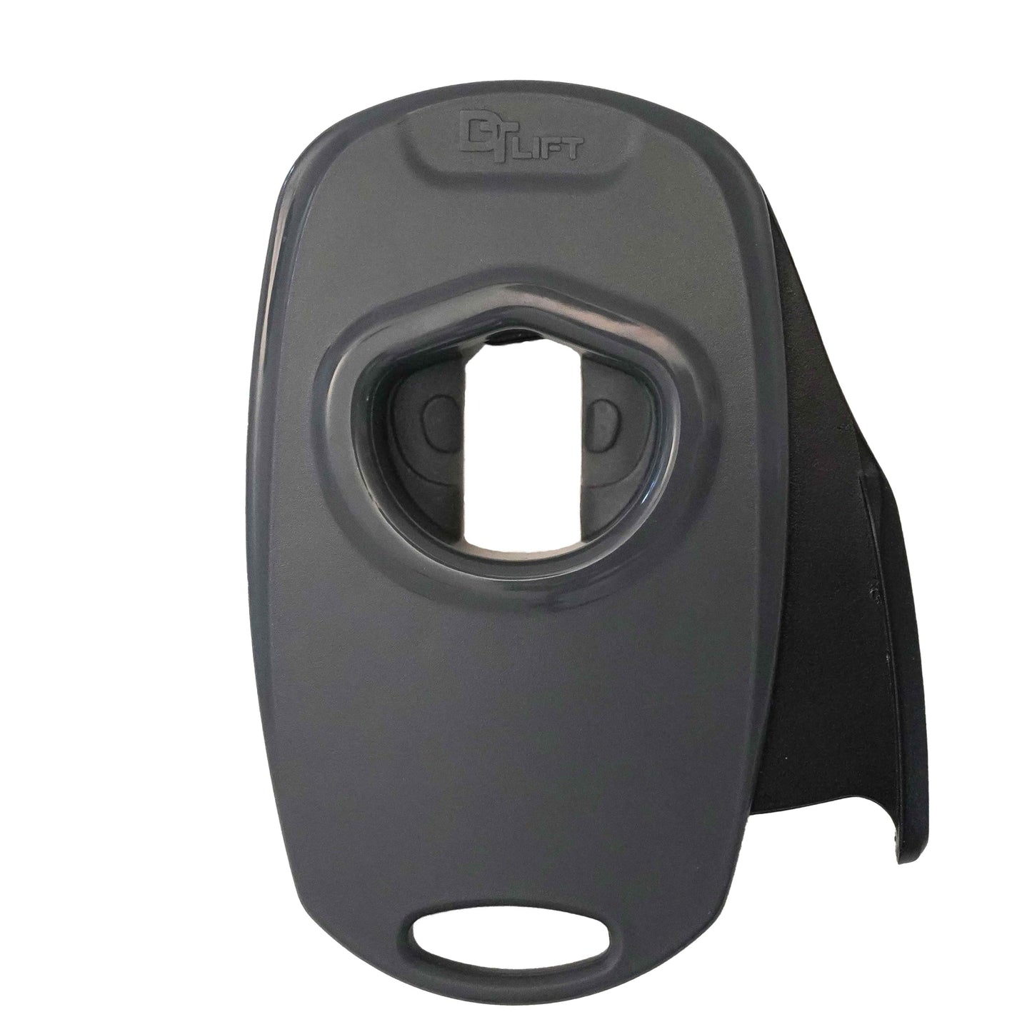 Draft Top Lift Universal Topless Can Opener - Smooth Edge Aluminum Can Lid Remover For Beer, Cocktails, & Soda - Ideal For Tailgating & Garnishes, As Seen On Shark Tank, Made In The USA, Black & Grey