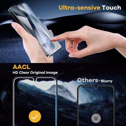 AACL 3-Pack for Samsung Galaxy S25 Ultra Screen Protector Tempered Glass, 9H Glass for S25 Ultra Screen Protector 5G, [Fast Alignment Tool] [Bubble Free] [6.9 Inch]