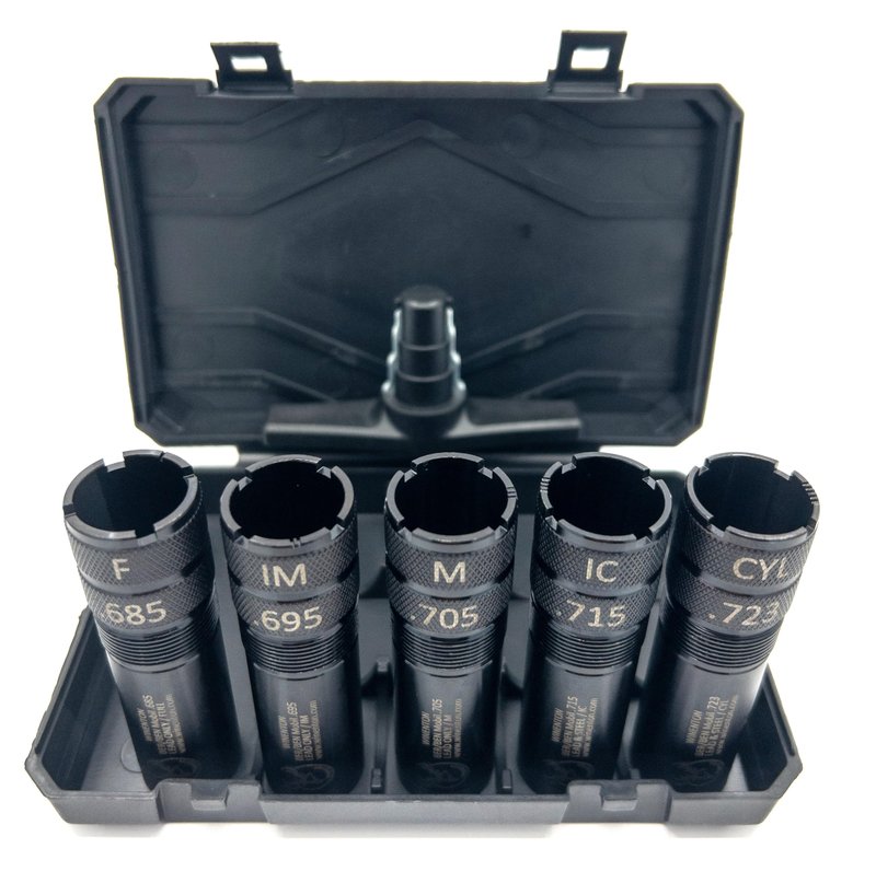 Winenton™ Extended Choke Tubes Set - BER/Ben Mobil Thread ONLY - 12Ga - 5 Pieces Choke Tubes with Wrench - Black