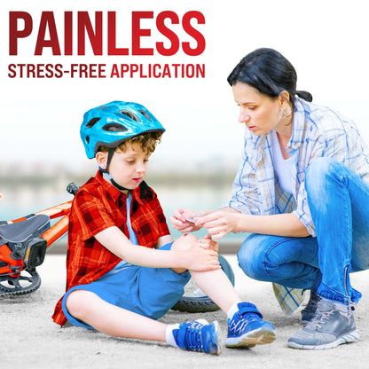 Emergency Wound Closure Strips - 24pk - 3 Types Easy to Use Butterfly Bandages - Stitchless & Painless Laceration Closure Kit