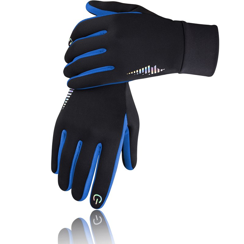 SIMARI Kids Winter Gloves with Touchscreen, Water-Resistant, Warm Thermal, Windproof for Boys Girls Toddler, Gloves for Cold Weather Cycling Running Snow Ski Football Soccer Hiking Camping (Blue S)