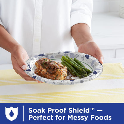 Dixie Ultra, Large Paper Plates, 10 Inch, 172 Count, 3X Stronger*, Heavy Duty, Microwave-Safe, Soak-Proof, Cut Resistant, Disposable Plates For Heavy, Messy Meals