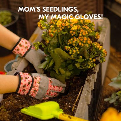 Vgo... 3 Pairs Kids Gardening Gloves Ages 3-9 | Breathable Yard Work Gloves | Outdoor Play, Cycling & DIY Safety Gloves, Machine Washable (3 Pairs, Size XS, Pink, KID-MF3561)