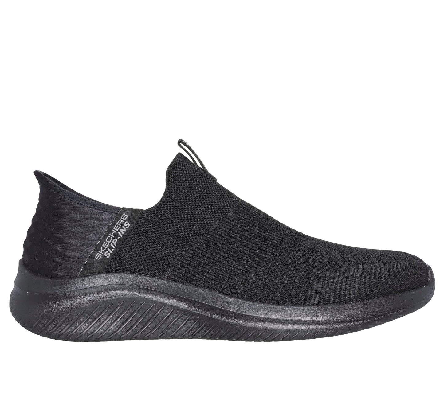 Skechers Men's Ultra Flex 3.0 Smooth Step Sneaker, Black Knit Trim, 10 UK