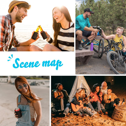 CHENGU 80 Pieces Can Coolers Soft Insulated Soda Cover Coolies Blank Can Covers Collapsible Can Cooler Sleeves Plain Can Sleeves for Soda Beverage DIY Customizable Weddings Party(Black)