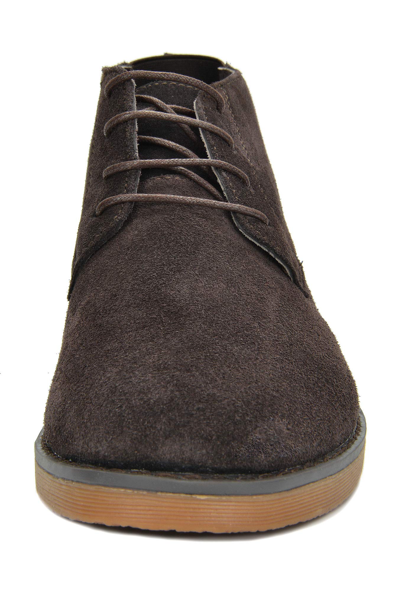 Bruno Marc Men's Chukka Suede Leather Chukka Desert Oxford Ankle Boots,Size 9.5,DARK/BROWN,CHUKKA