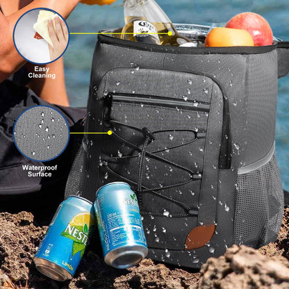 Backpack Cooler Insulated Leak Proof for Men Women 36 Cans Soft Cooler Backpack Insulated Waterproof Large Capacity Coolers Bag Portable for Lunch Camping Travel Picnic Hiking Deep Grey