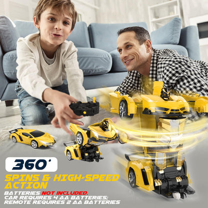 Dolanus Remote Control Car - Transform Robot RC Cars, Toys for Ages 5-7, Kids Toys, 4 Year Old Boy Toys, Toys for 3 4 5 6 7 8 10 12 Years Old Boy, Gifts for Boys Kids Toddlers Birthday