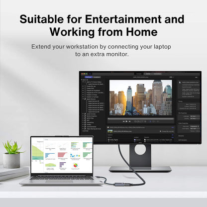 IVANKY 4K Mini DisplayPort to HDMI Adapter, 4K@30Hz Mini DP to HDMI Adapter, Gold-Plated/Braided Thunderbolt 2 to HDMI Compatible with MacBook Air/Pro, Microsoft Surface Pro/Dock, Monitor, Projector