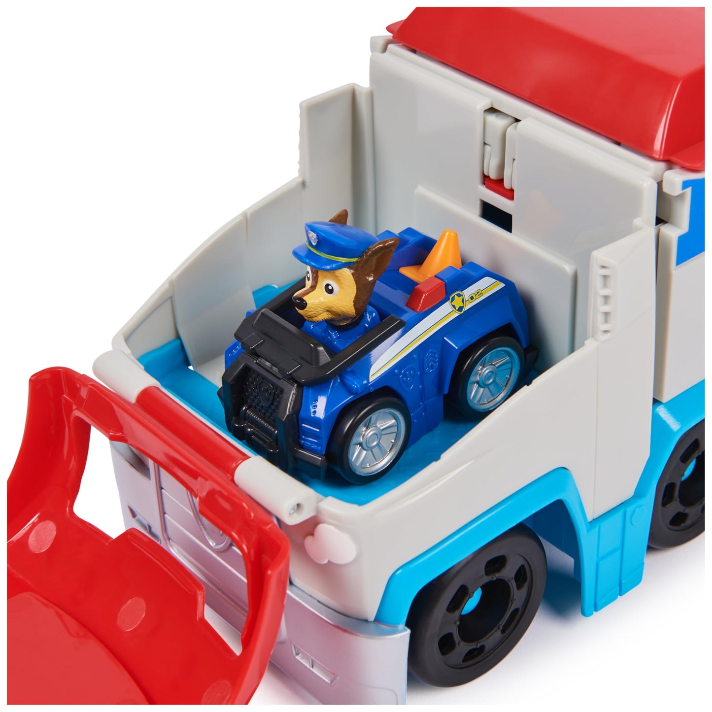 PAW Patrol: Pup Squad Patroller Team Vehicle, Toy Lorry with Collectible Chase Toy Car, Kids’ Toys for Boys & Girls Aged 3+