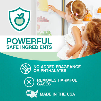 Fresh Nest Refrigerator Deodorizer with Zeolites (1-Pack) - Odor Eliminator for Fridge & Freezer - Outshines Baking Soda and Bamboo Charcoal Bags - Long-Lasting, & Safe