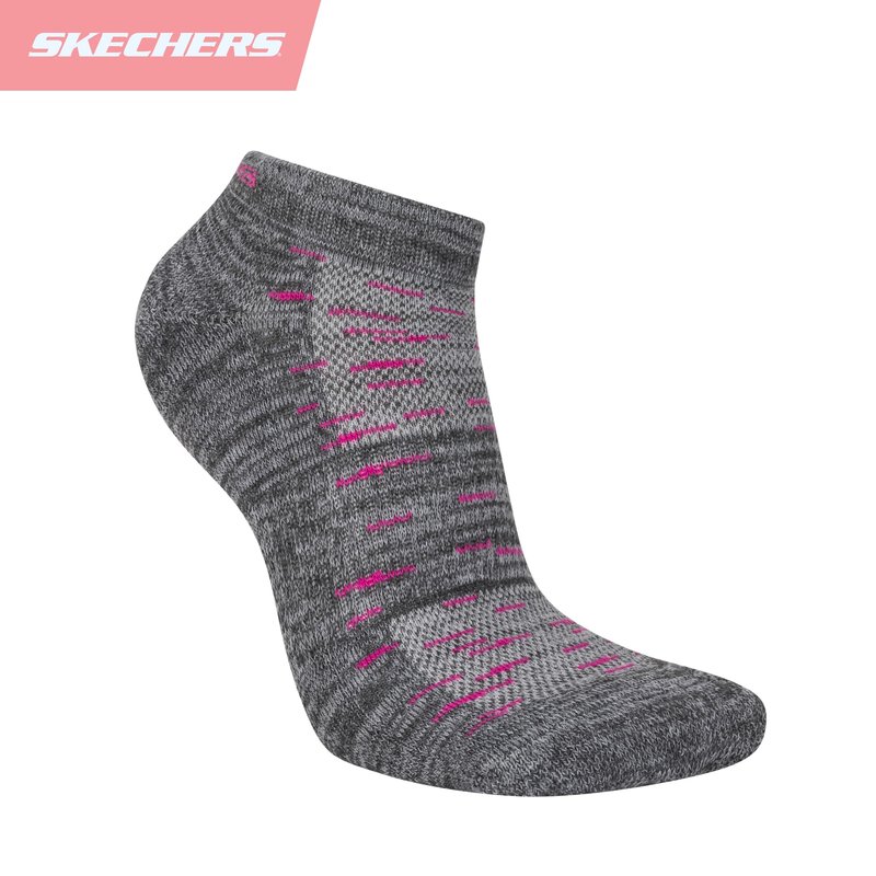 Skechers womens Women's 6 Pack Low Cut Running Socks, Gray/Multi, 11 9 US
