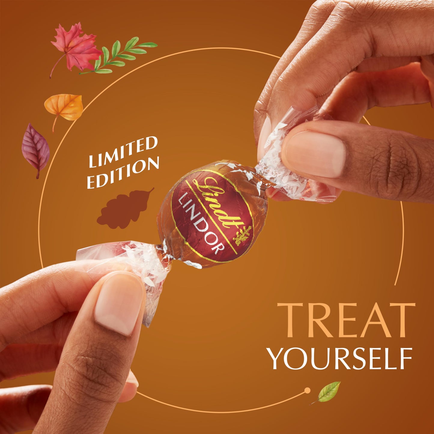Lindt LINDOR Harvest Milk Assorted Chocolate Candy Truffles, Chocolates with Smooth, Melting Truffle Center, 15.2 oz. Bag