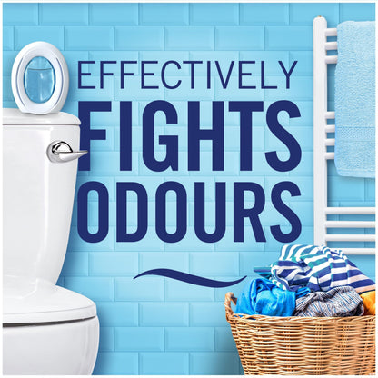 Febreze Bathroom Air Freshener, Odour Fighter, White Jasmine, 8 Items, Bathrooms Freshener & Odour Eliminator
