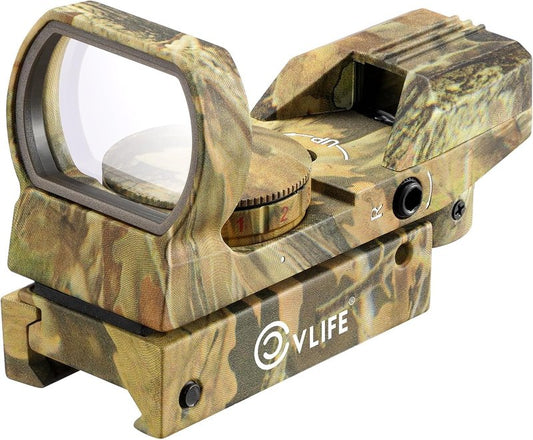 Red Green Dot Gun Sight Scope - CVLIFE 1X22X33 Reflex Sight with 20mm Rail