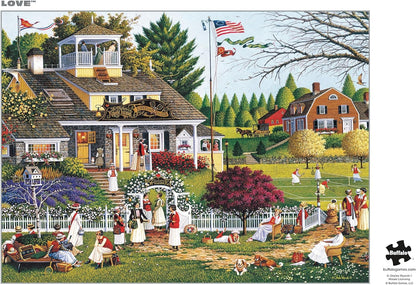Buffalo Games - Silver Select - Charles Wysocki - Charles Wysocki - Love - 1000 Piece Jigsaw Puzzle for Adults - Challenging Puzzle Perfect for Game Night - Finished Size is 26.75 x 19.75