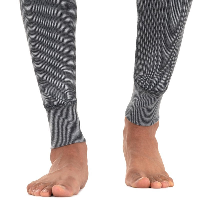 Fruit of The Loom Men's 3-Pack Recycled Waffle Thermal Underwear Bottom, Black/Greystone Heather/Natural, 3X-Large