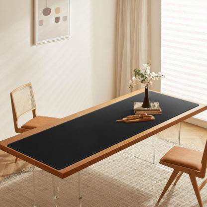 CENNBIE Leather Desk Mat Large, 160 x 50cm Desk Pad Blotter Protector, Extended Non-Slip Mouse Pad, Waterproof PU Leather Large Mouse pad for Desk Office and Home (Black)