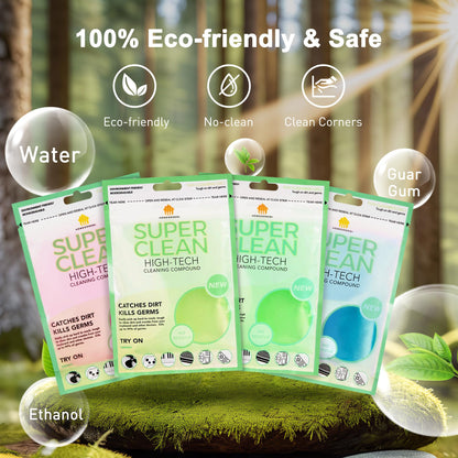 FiveJoy Car Cleaning Gels, 4-Pack Universal Auto Detailing Tools Car Interior Cleaner Putty, Dust Cleaning Mud for PC Tablet Laptop Keyboard, Camera, Printers, Calculator - 320g (2.8oz/pcs)