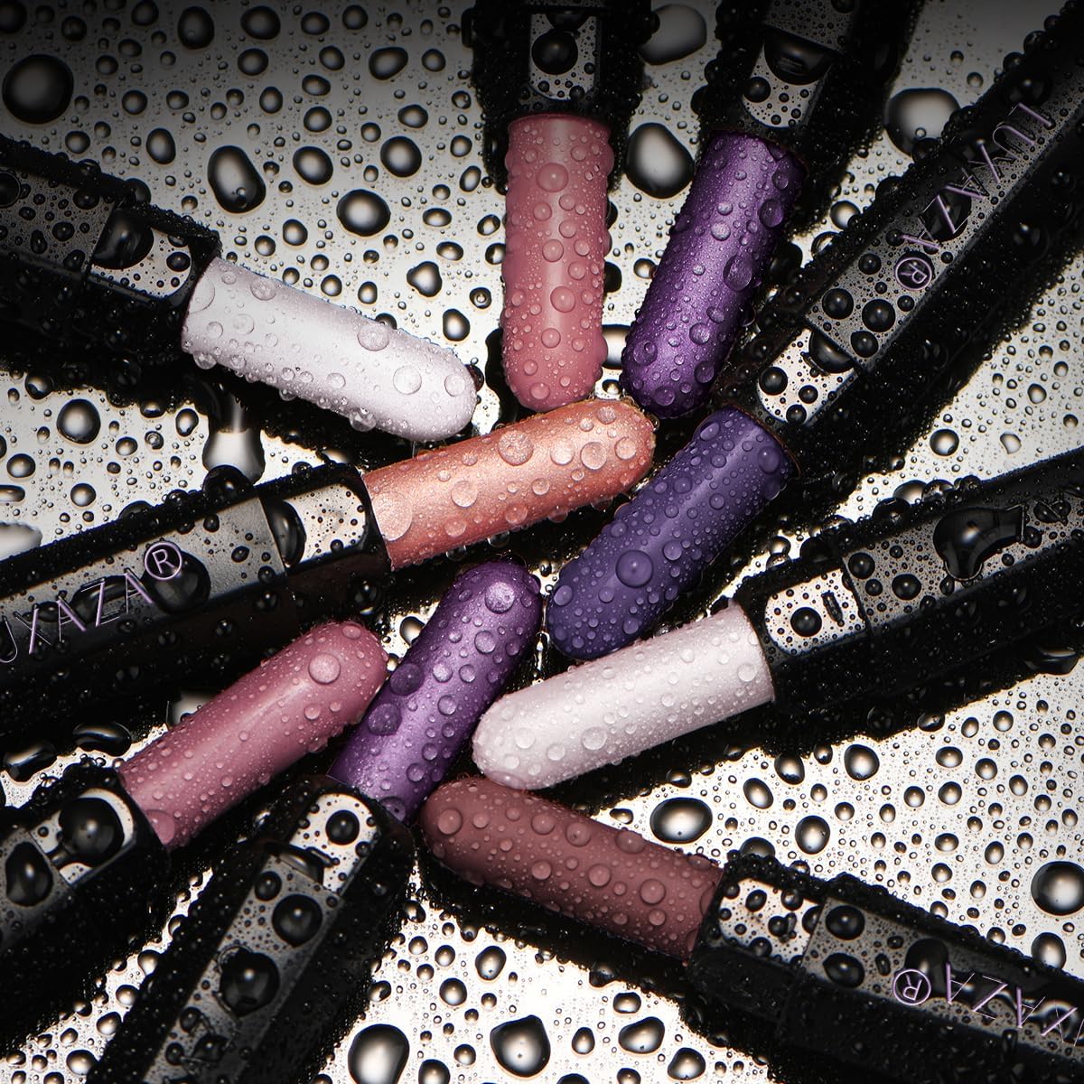 LUXAZA PRO Neutral Eyeshadow Stick 6PCS Set, Pink and Purple Metallic Shimmer Matte Cream Eye Shadow Eyeliner Brightener Pencil Crayon, Halloween Makeup - PURPLE MARTINI