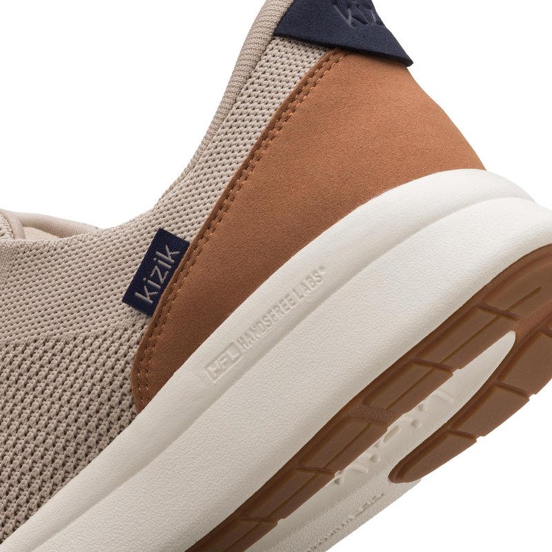 Kizik Lima 2 Slip On Shoes for Men: Comfortable All-Day for Walking, Gym, or Casual Wear, Wide Toe Box Available, Slip in & Stand Out, Hands Free - Lite Taupe X-Wide M15