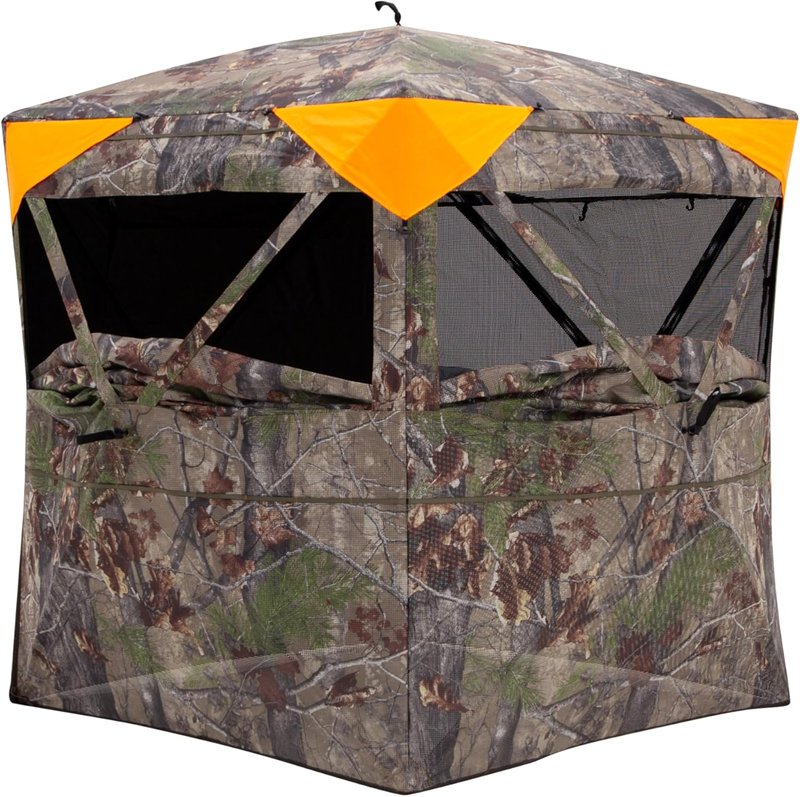 Barronett Blinds® Insight See-Through Hunting Blind - Silent Shooting Windows, 71” x 71” x 68”