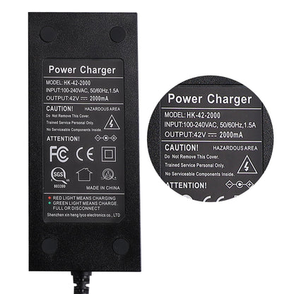 EVAPLUS 42V 2A Fast Charger with 3-Prong 0.31" Plug | for 36V Lithium Batteries- Compatible with Pocket Mod, Sports Mod, Electric Scooters
