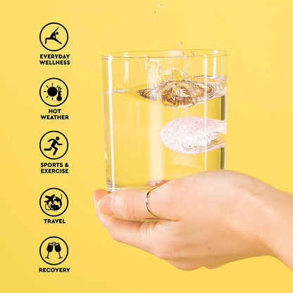 O.R.S Hydration Tablets with Electrolytes, Vegan, Gluten and Lactose Free Formula – Soluble Sports Hydration Tablets with Natural Lemon Flavour, 24 Tablets (Pack of 6 x 24)