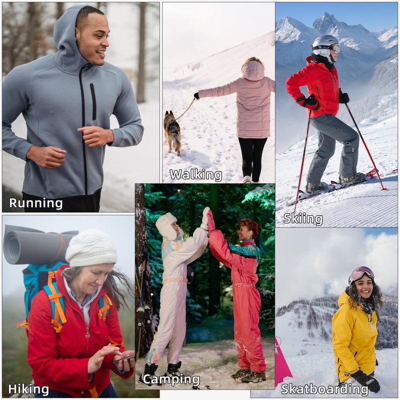 ROCKBROS Balaclava Ski Mask Fleece Neck Warmer Female for Cycling Hiking Pink