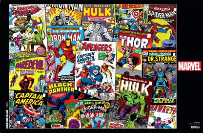 Buffalo Games - Marvel - Comic Book Collage - 1000 Piece Jigsaw Puzzle for Adults -Challenging Puzzle Perfect for Game Nights - Finished Size is 26.75 x 19.75