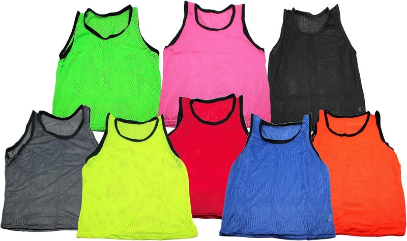 Scrimmage Training Vests for Soccer & Basketball - Adult & Youth Sizes | 1, 6, 12, 24 Packs Available