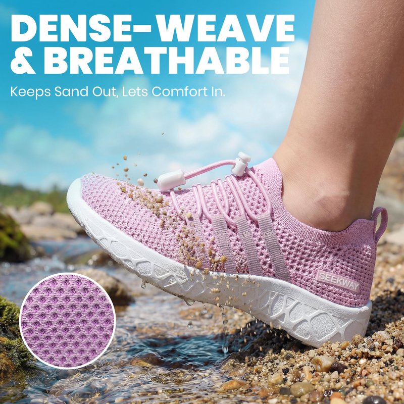 SEEKWAY Hiking Water Shoes for Kids and Toddler - Quick Dry Aqua Shoes and Barefoot for Surf Swim Beach Pool Kayak Sport Accessories, Camping Essentials Non-Slip for Boys Girls Sizes
