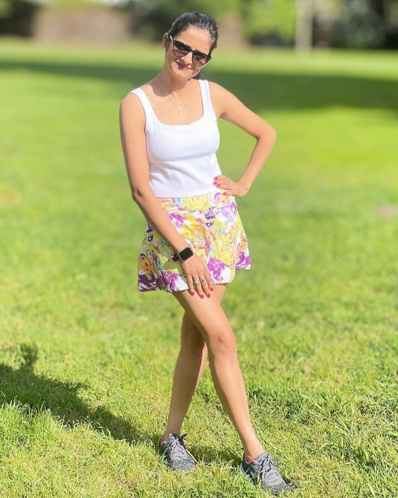 Stelle Women Tennis Golf Skirts High Waisted with Pockets Inner Shorts for Athletic Skorts Sports Running Pickleball (PP,L)